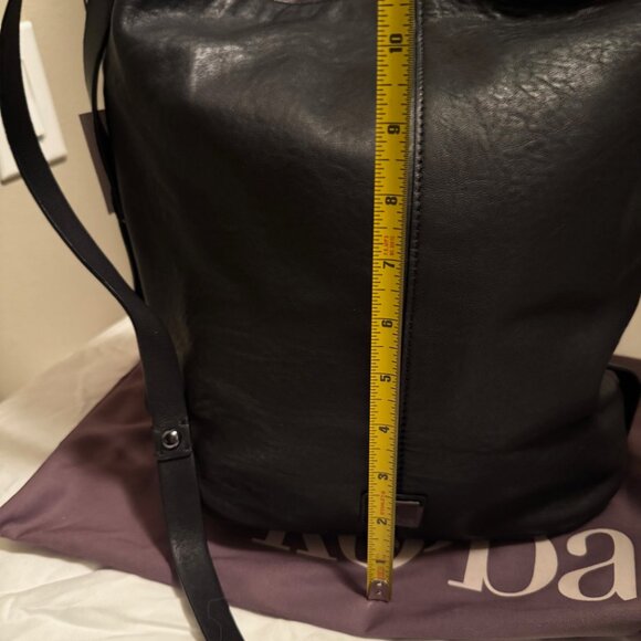 Kooba Black Leather Shoulder Purse with Zip decoration - Picture 6 of 7